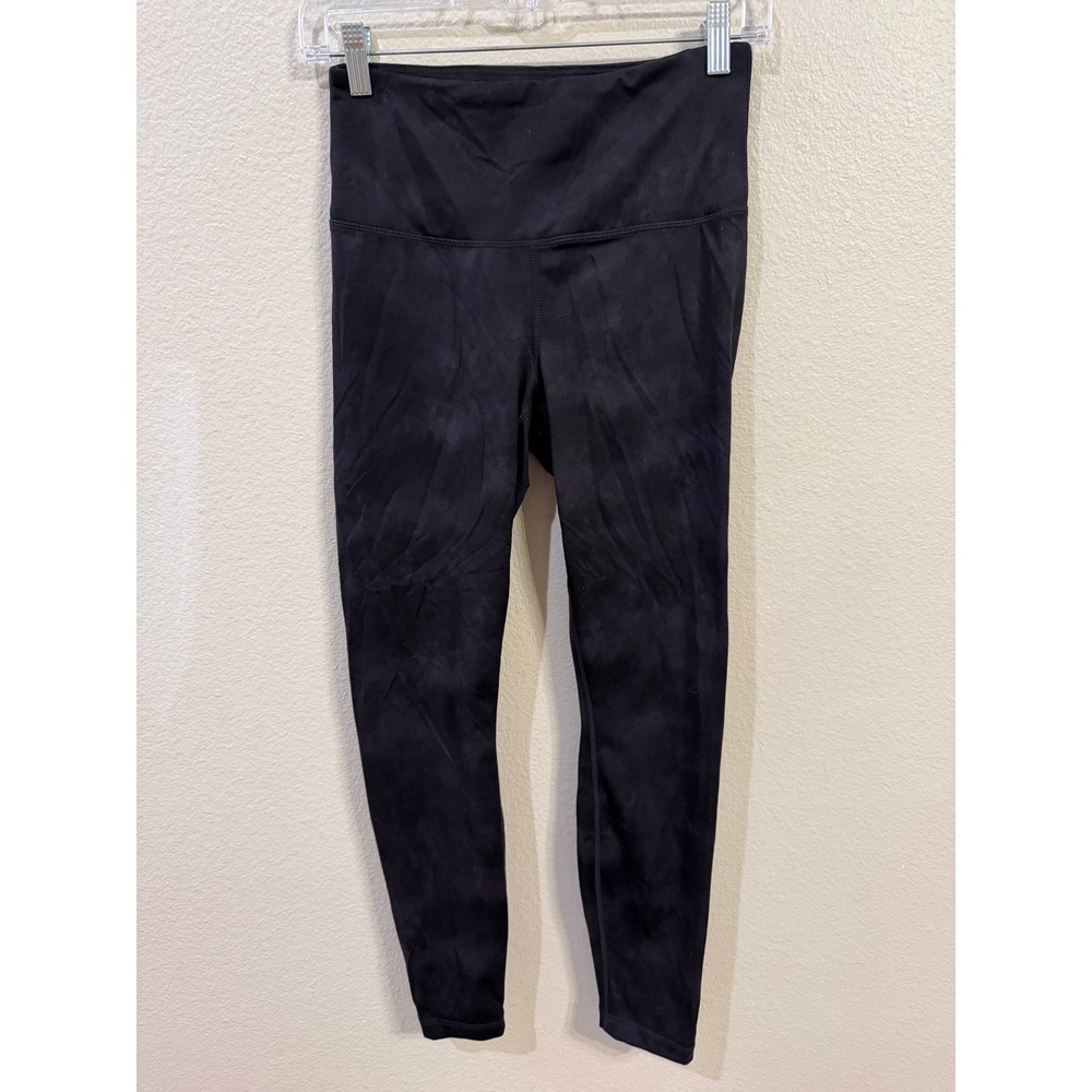 YOGALICIOUS LUX Womens Black Tie Dye High Waist Leggings Size S